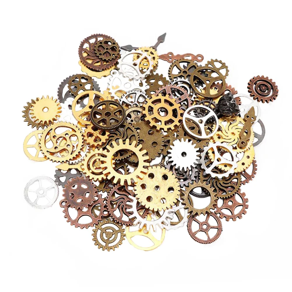 

1 Bag Gear Decor Punk Style DIY Accessories Exquisite Craft Material for Handicraft Ornament Making Decorative DIY Gear Pendant
