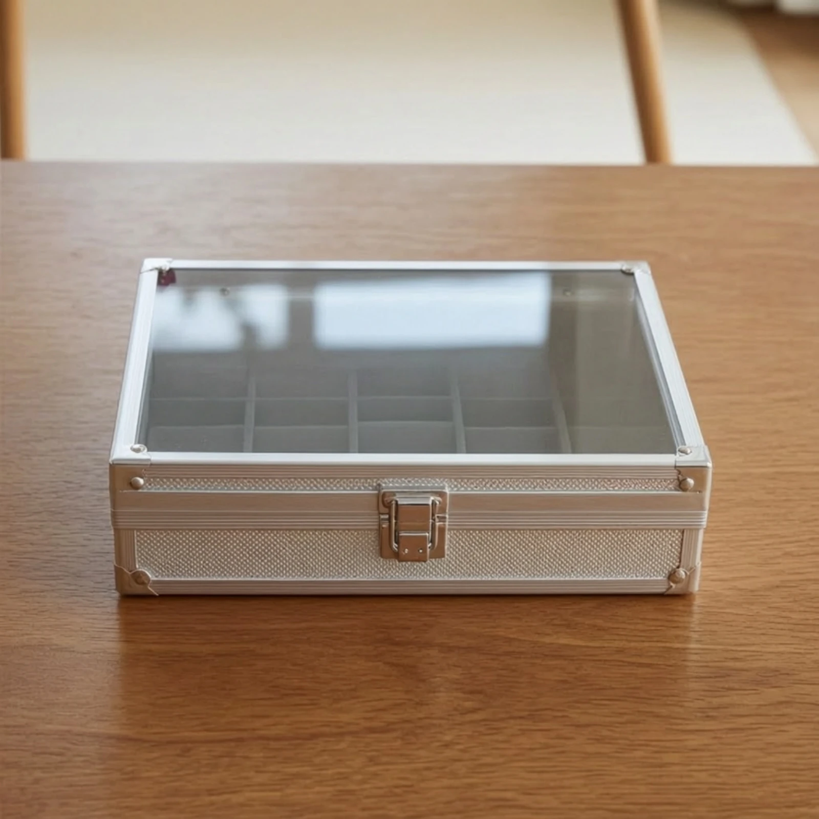 Watch Storage Case Compact Watch Case with Acrylic Lid Scratch-Resistant Dust-Proof for Countertop Display