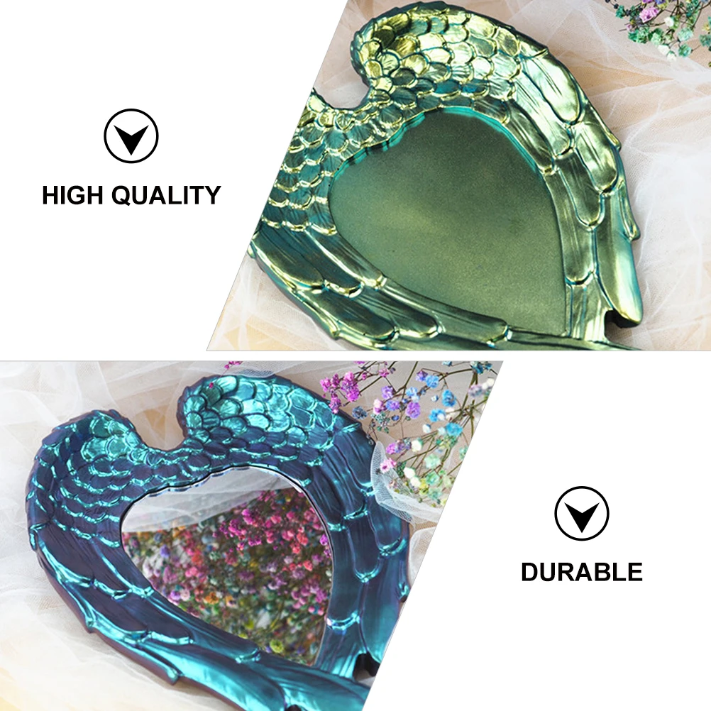 

Silicone Mold Heart Wings Tray DIY Epoxy Resin Casting Flexible Transparent Storage Home Decor Gift Jewelry Accessories Part
