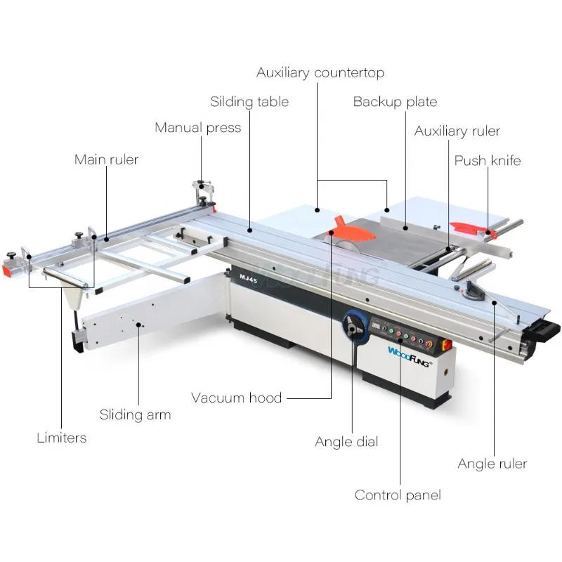 Wood cutting machine saw machine mini portable PVC melamine board plywood wood cutter panel saw table saw