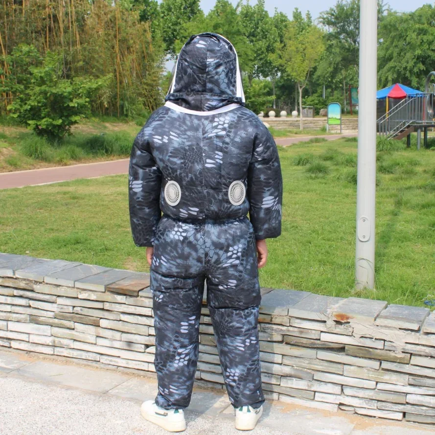Cool beekeeping protective clothing with fan in summer, anti bee clothing, anti bee clothing, space hat