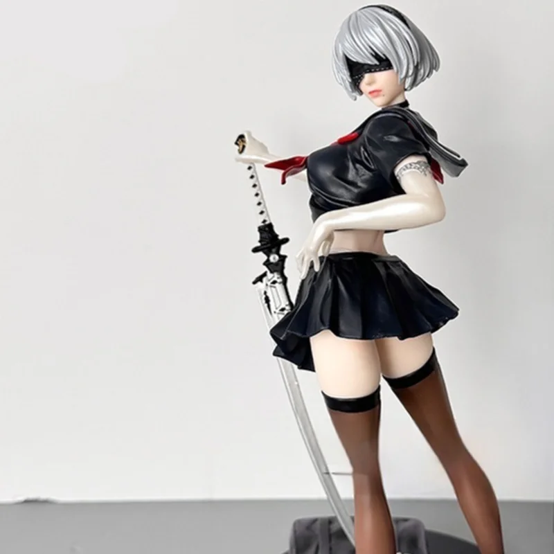 Nier:Automata Figura Yorha No. Figuras de 2 tipos B, figura de Anime 2b, formas de vida mecánicas de Pvc, estatua, muñecas, modelos, juguetes de adorno, regalos