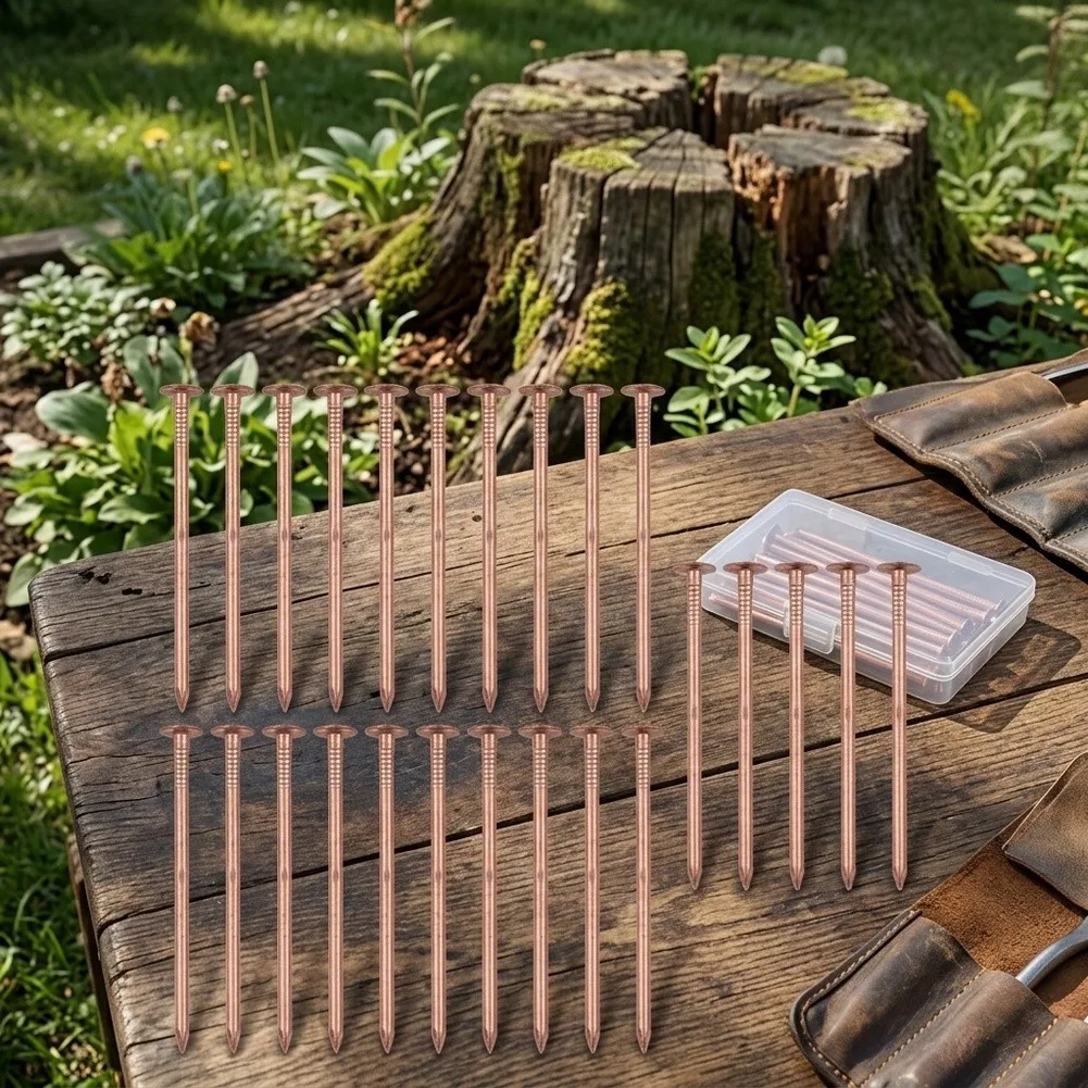 Fast Acting Copper Nails 3-inch Size Efficient Application Gardening Projects Plant Removal Garden Maintenance