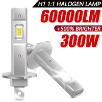 H1 Led Headlight 1:1 Mini Size CANBUS Car Lights 6500K White Wireless Super Bright Turbo Auto Headlamp Plug&Play Fog Bulbs 12v