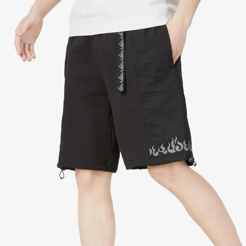 

Puma Genuine 2023 Summer Flame Print Woven Men's Sports Shorts 621924-01