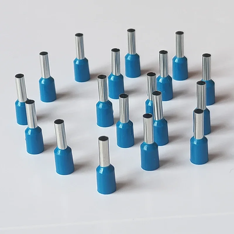 100PCS 1.5mm² 16 AWG Insulated Ferrules Cable Lug Single Cable Type Electrical Cord End Connector Cold Crimping Terminal E1508