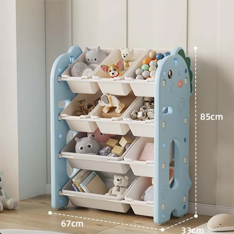 Home Bedroom or School Safe and Stylish Modern Plastic Foldable Bookshelf Cabinet