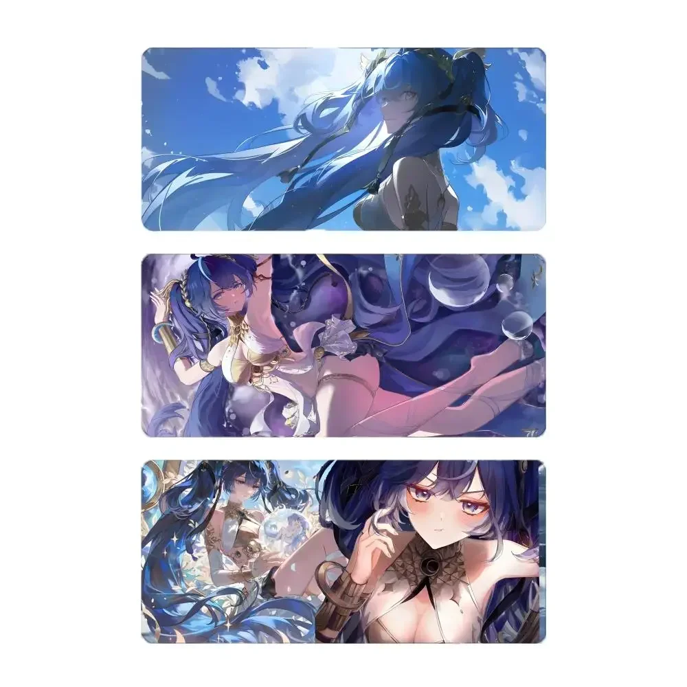 waifu anime lady H-Honkai: Star Rail beautiful girl Mouse Pad Large Gaming Mousepad with Stitched Edges Thickened Desk Mat PC