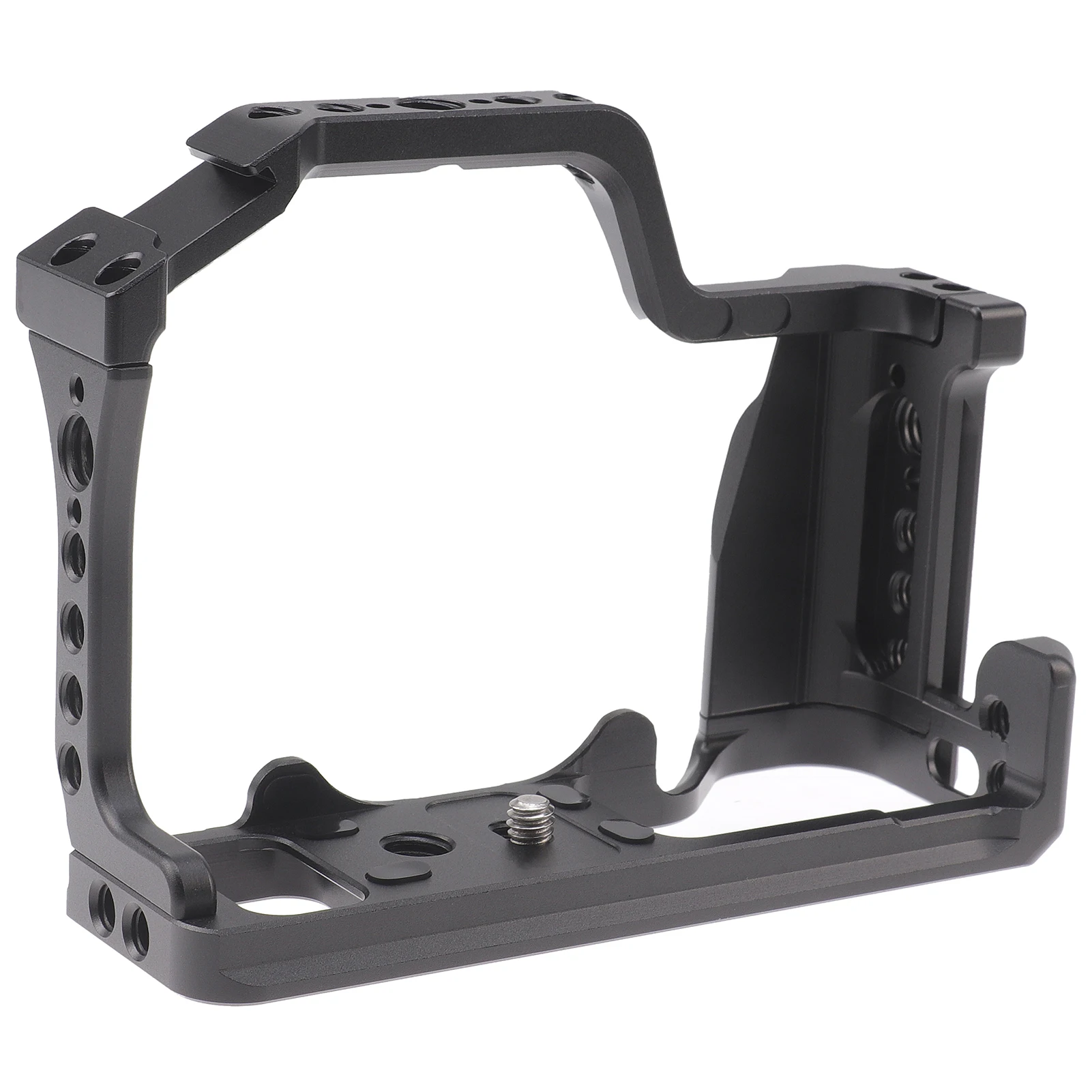 Camera Cage Aluminum Alloy Video Cage for Canon M5 M50 M50II Mirrorless Camera with Cold Shoe Mount 1/4in & 3/8in Screw Holes