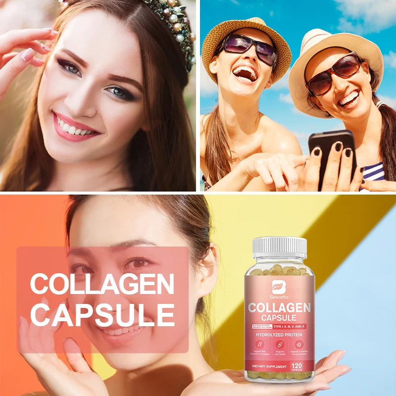 BEWORTHS Collagen Capsules Support Skin ,Joint & Hair Health Skin Care Booster Anti Aging Whitening Nutritional Supplements