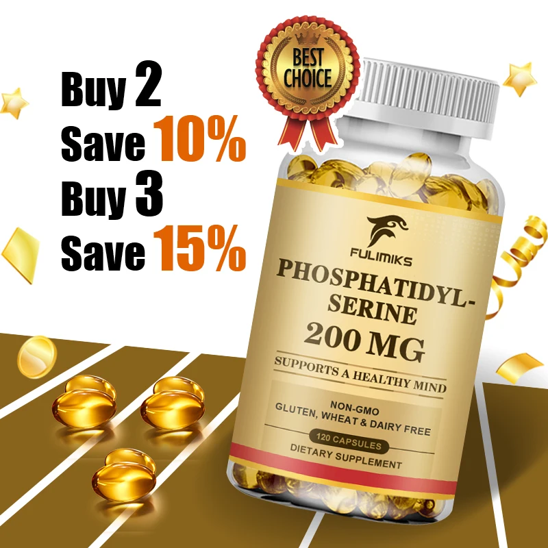 FULIMIKS Premium Phosphatidylserine Supplement, Supports Brain Cell Health, Memory Retention, Focus, Cognition & Mental Clarity