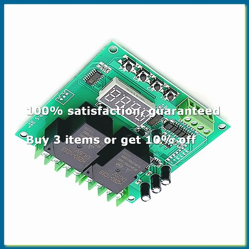 YYB‑5 Motor Forward / Reverse Control Board Two Relay Delay Timing Cycle Module Motor Controller Motor Control Board-DT30