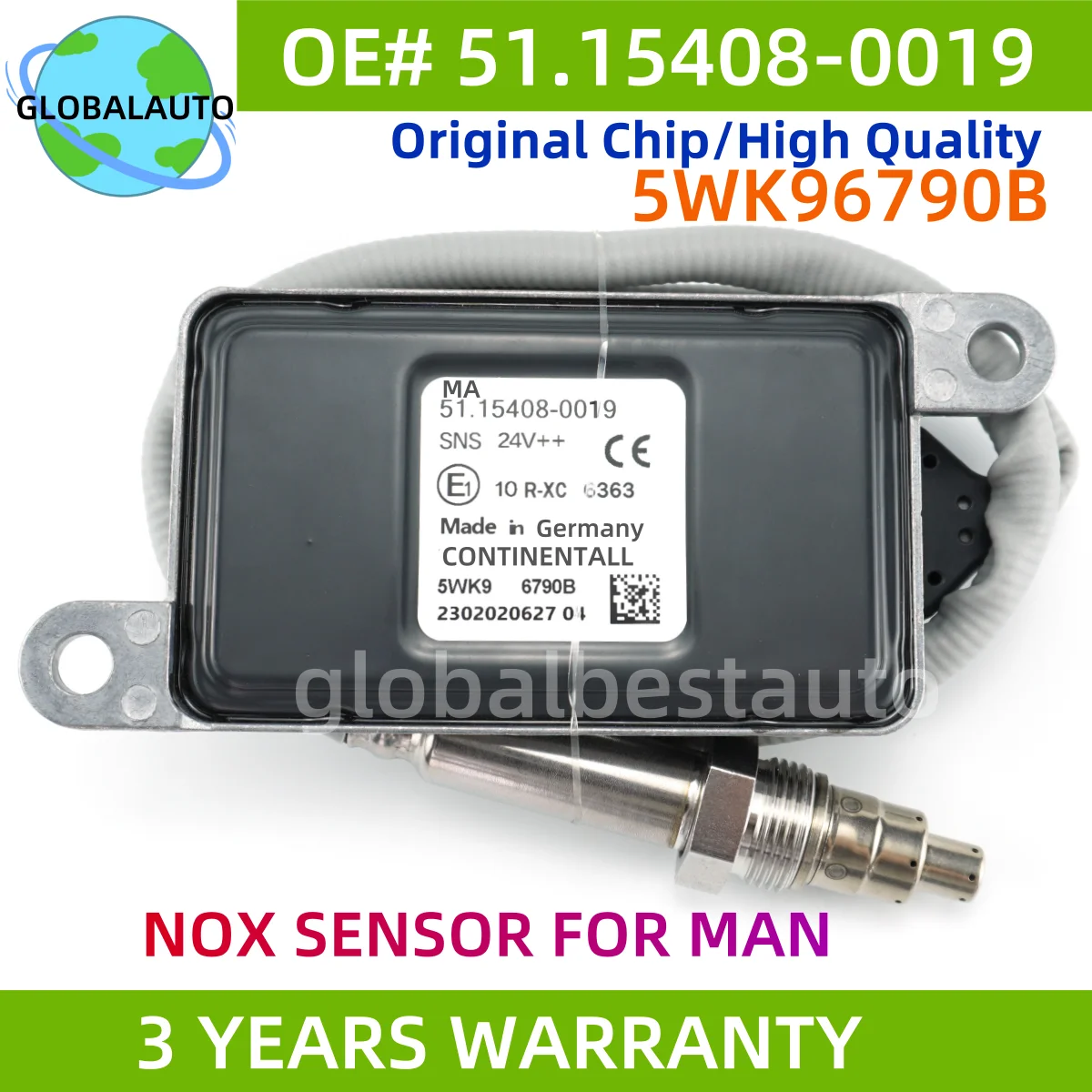 

5WK96790B 51154080019 5WK9 6790B 51.15408-0019 Nitrogen Oxygen Sensor 24V For For MAN Truck