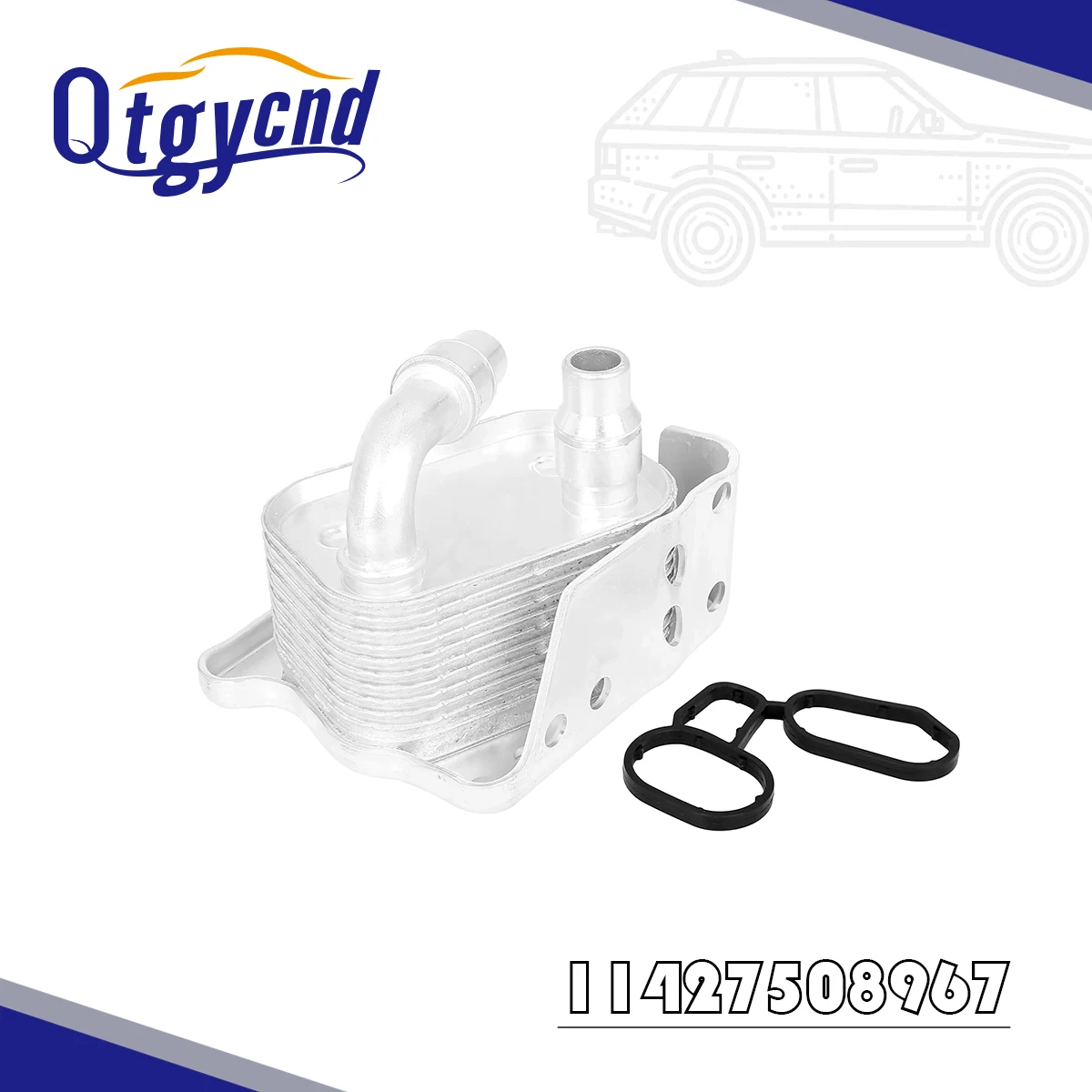 

Алюминиевый масляный радиатор двигателя автомобиля 11427508967 для BMW E46 E60 E81 E87 E90 316i 318i 318ci 318ti X3, новый автомобильный Стайлинг