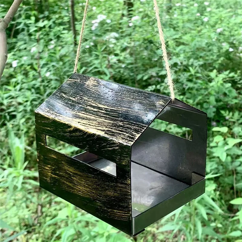 B97A-Hanging Feeding Food Dispenser Holder Bird House Outdoor Horticulture Garden Decoration