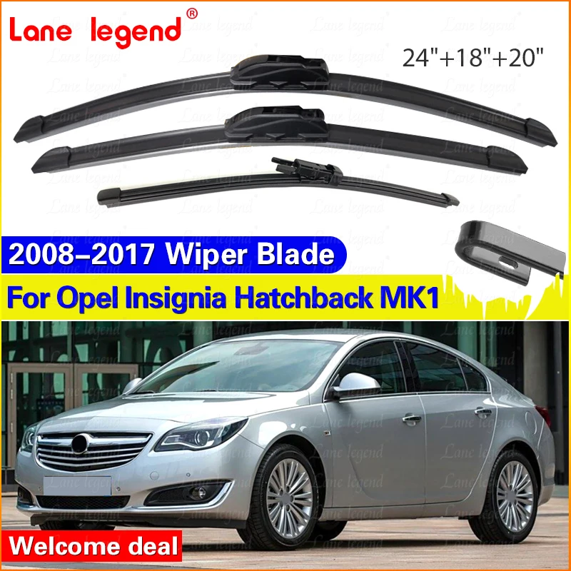 

Car Wiper Blades For Opel Insignia Hatchback MK1 2008-2017 Front Rear Windshield Windscreen Rain Brush 24"18"20" Car Accessories