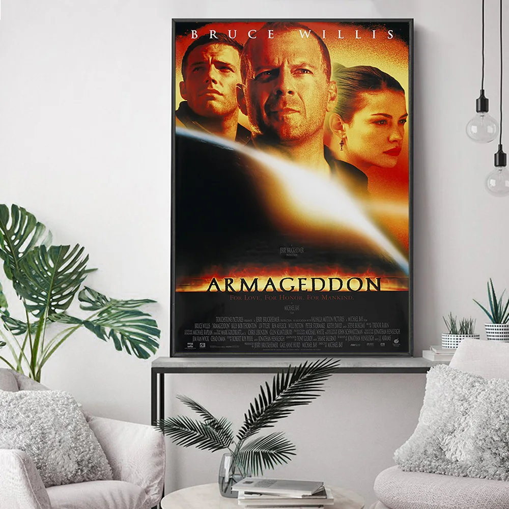 Armageddon Science Fiction Disaster Film Poster Movie Art Print Wall Stickers Video Room Cinema Canvas Painting Modern Decor