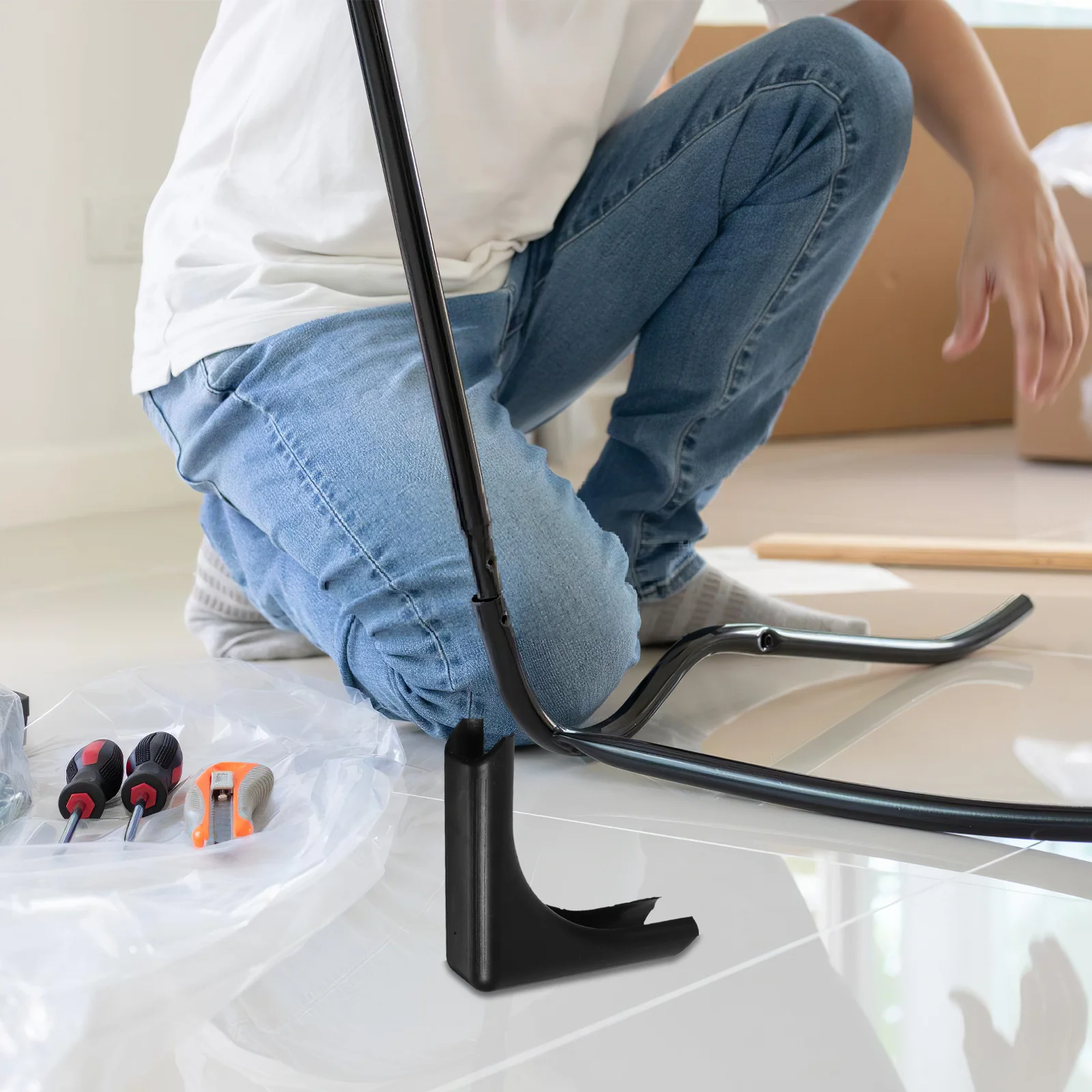 

1Pair Nonslip Beach Chair Tube Caps Antiskid Leg Protectors Durable for Camping and Leg Caps Nonslip Floor Glides