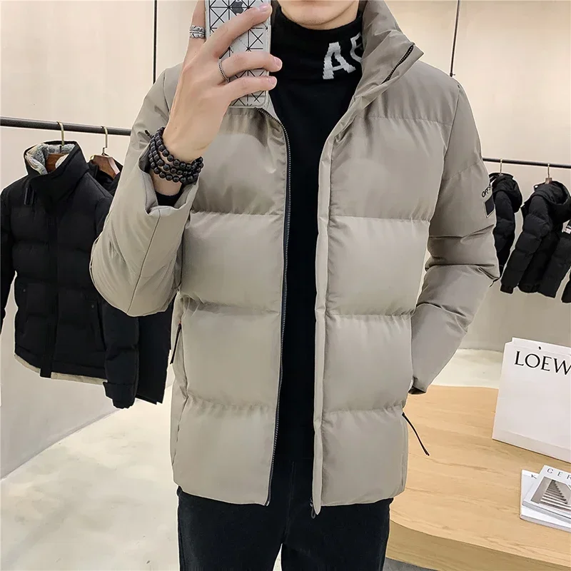 Winter Outdoor Simple and Natural Sports Leisure Windproof Breathable Warm Cotton Clothing Men's Fashion Trend Versatile Jacket