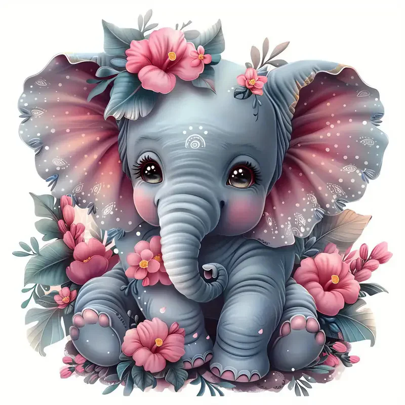 Diamant Malerei Tier Elefant Mosaik DIY Stickerei Blume Kunst und Handwerk 5D DIY handgemachte Home Decor