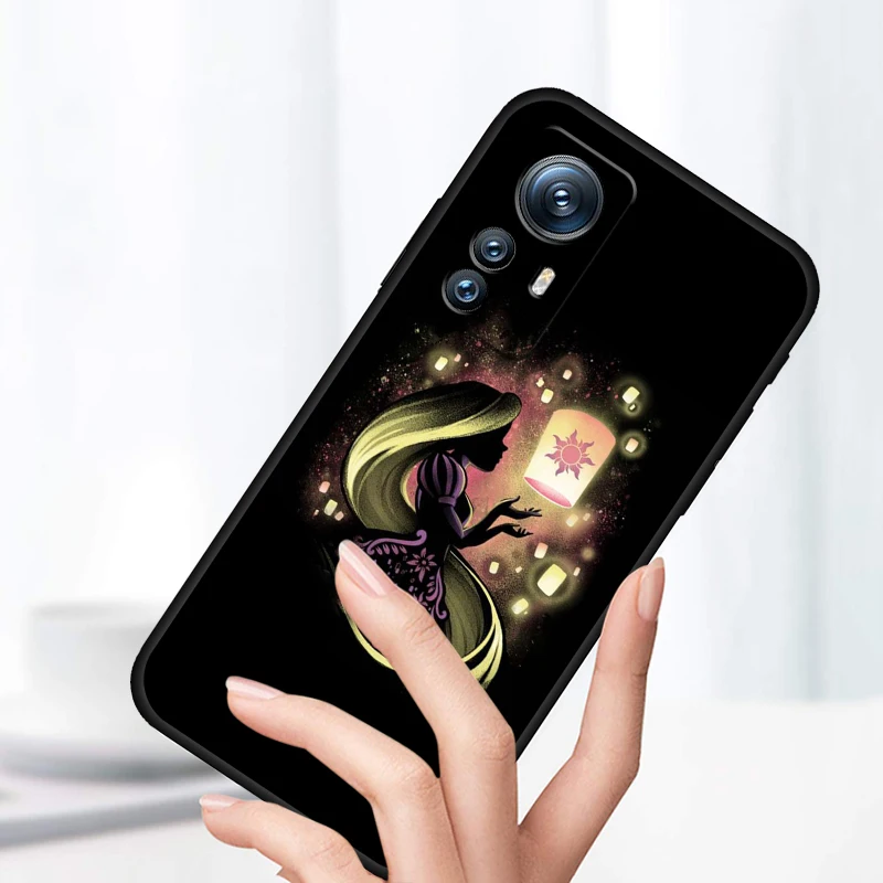 Disney Anime Cartoon Princess For Xiaomi Mi 14 13T 13 12T 12 11T 11i 11 10T 10 Pro Lite Ultra 5G Black Funda Phone Case