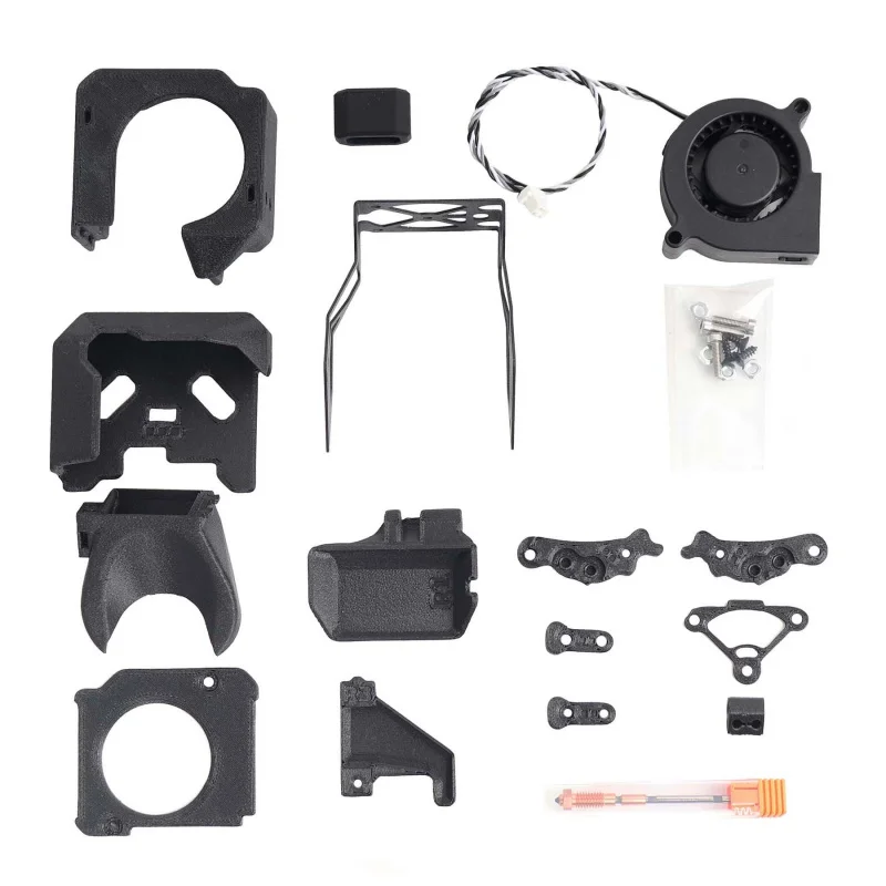 

for Prusa MK3.9/4 to MK3.9S/4S extruder upgrade kit 5020 fan bracket Print pipe accessory parts