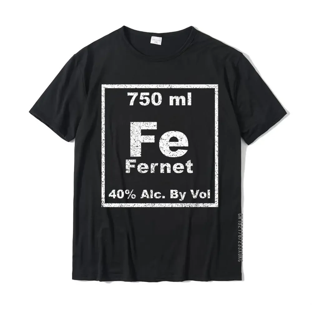 Fernet Camiseta de algodón para hombre, camisa de tabla periódica, divertida, regalo de Química, Tops de Europa, cupones, Fitness, ajustada