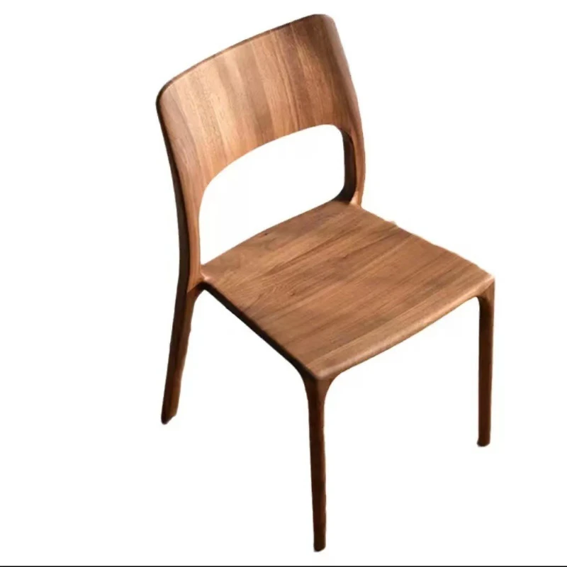

North American black walnut, mortise and tenon furniture, solid wood dining chairs, modern