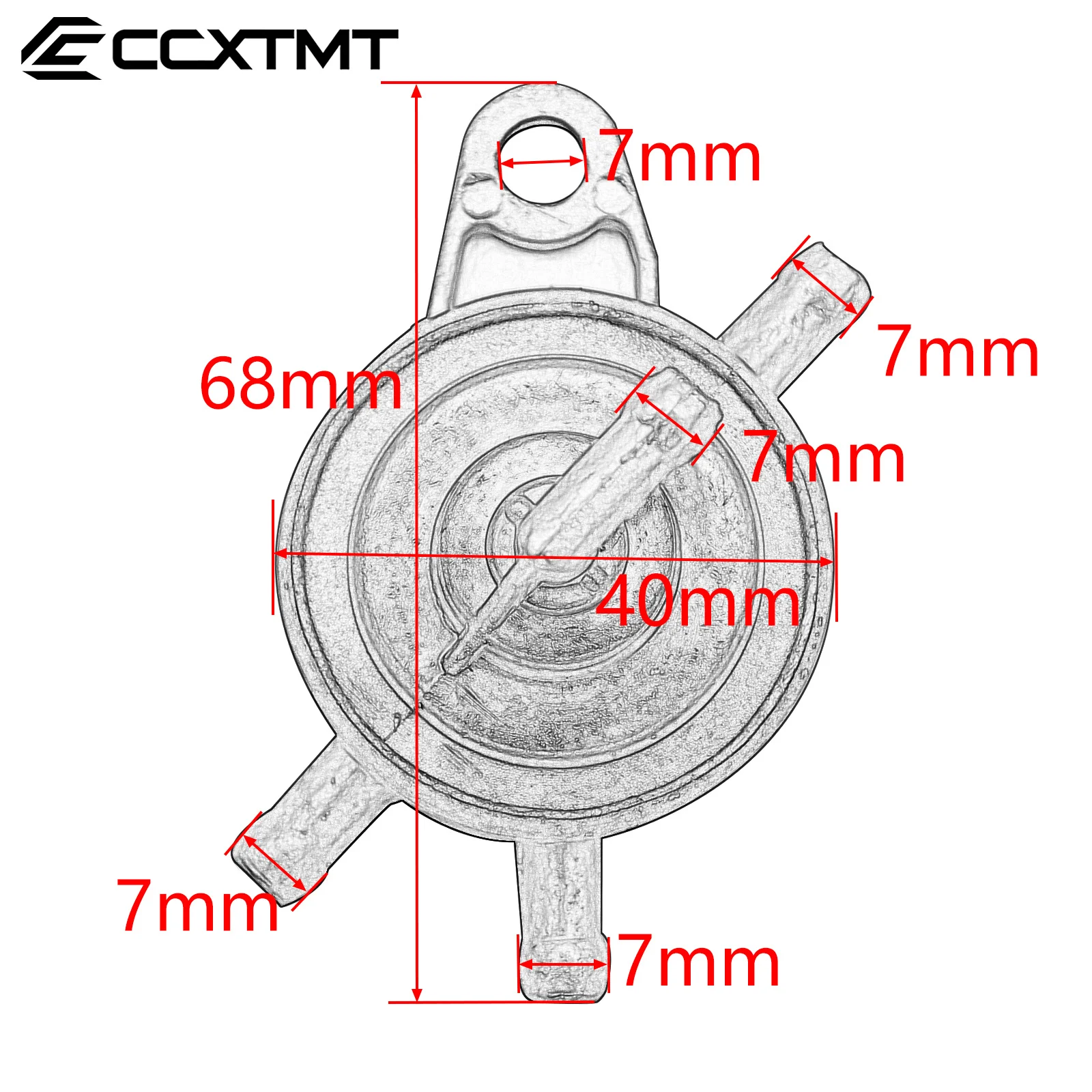 3 Way Fuel Valve Vacuum Fuel Petcock Motocycle Fuel Valve Scooter Fuel Cock For Jonway Kazuma GY6 Engine 50cc 125cc 150 cc ATV
