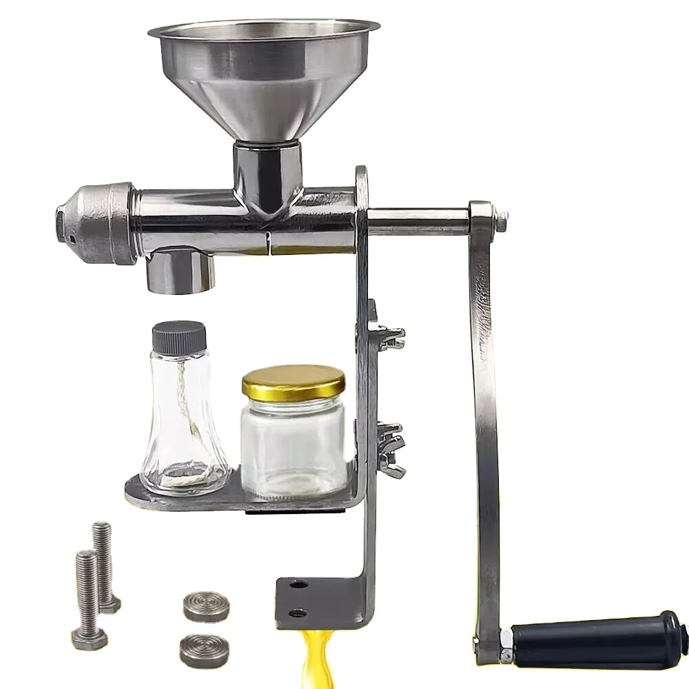 

Stainless Steel Oil Press, Household Small Manual Oil Press