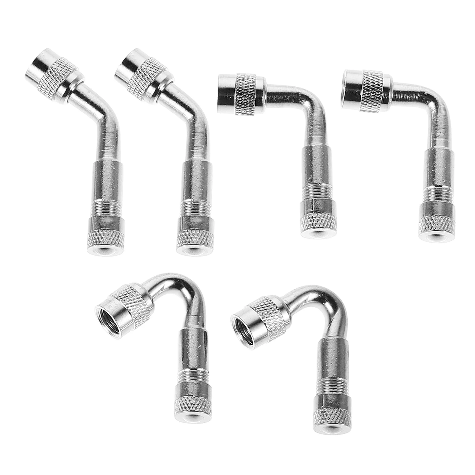 

6Pcs Valve Stem Extenders Universal Tire Valve Stem Extension Angled Design for Car Motorcycle Bicycle Scooter Rv Truck