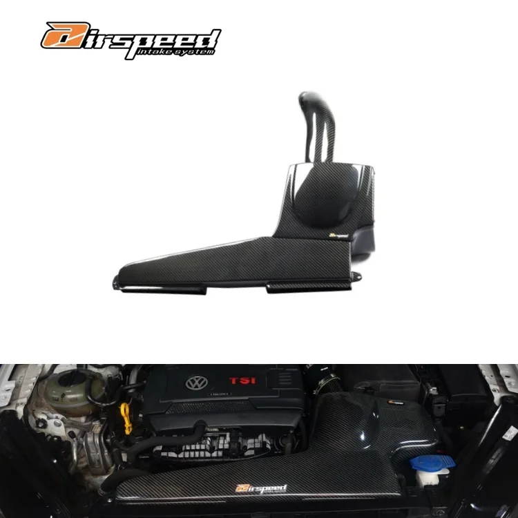 

Brand Dry Carbon Fiber High Performance Auto Engine Air intake System Kits Car Accessories For volkswagens Golf MK7 2.0T