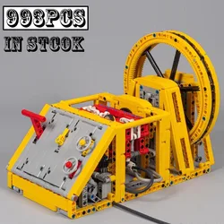 NEW MOC-128169 Switchless Pneumatic Machine Engine Construction Buiding Block Toys for Boy Kit Bricks Children Kid Birthday Gift