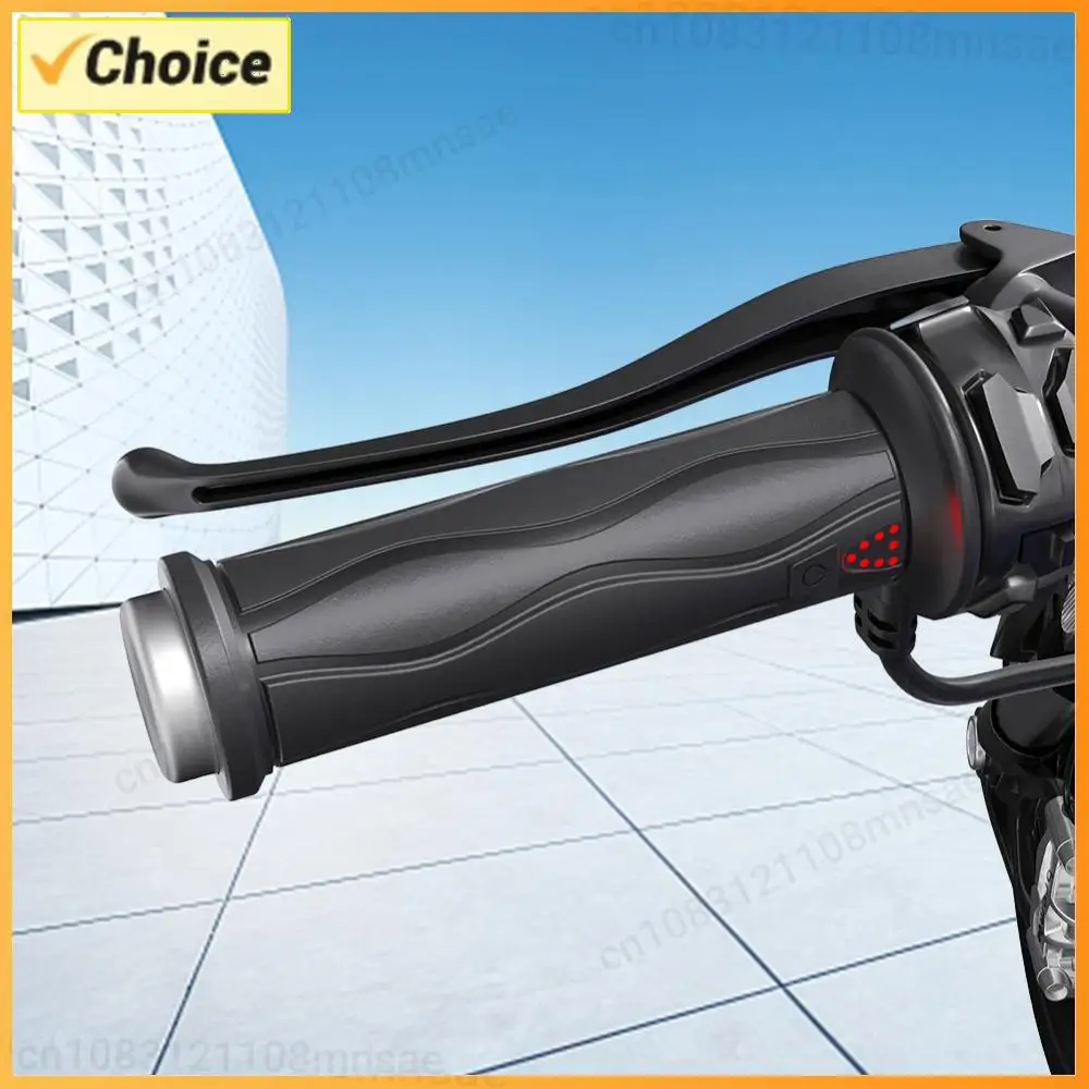 

Ручки для мотоцикла с подогревом 12 В, 5-режимные электрические формованные силиконовые рукоятки с интеллектуальным контролем температуры