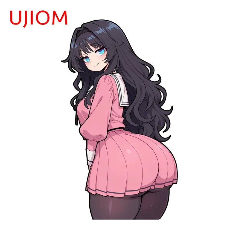 UJIOM Kaoruko Waguri Peeking Wall Stickers Interesting Skateboard Laptop Decal Scratch-Proof Bedroom Decoration Chambre DIY