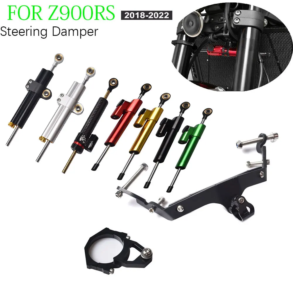 ที่ค้ำกันกระแทกสำหรับ Kawasaki Z900RS Z 900RS 2018 2019 2020 2021 2022 + เพื่อความปลอดภัยในการควบคุมการทรงตัวยึดลดการสั่นสะเทือนสำหรับรถจักรยานยนต์