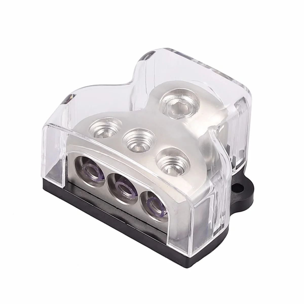 

3-Way Power Distribution Block 1x0 Gauge in 3x4 Gauge Out Power Distribution Block for Car Audio Splitter