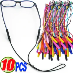 1/10pcs Adjustable Silicone Eyeglasses Cords Strap Sport Anti-Slip Sunglasses String Glasses Ropes Lanyard Holder Accessories