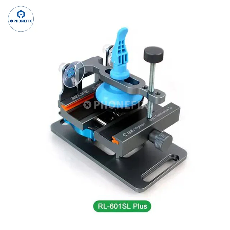 RELIFE RL-601SL Plus 360° Rotatable Phone Fixture iCF6 HW171 Free Heating Screen Separator Rear Glass Screen Removal Repair Tool