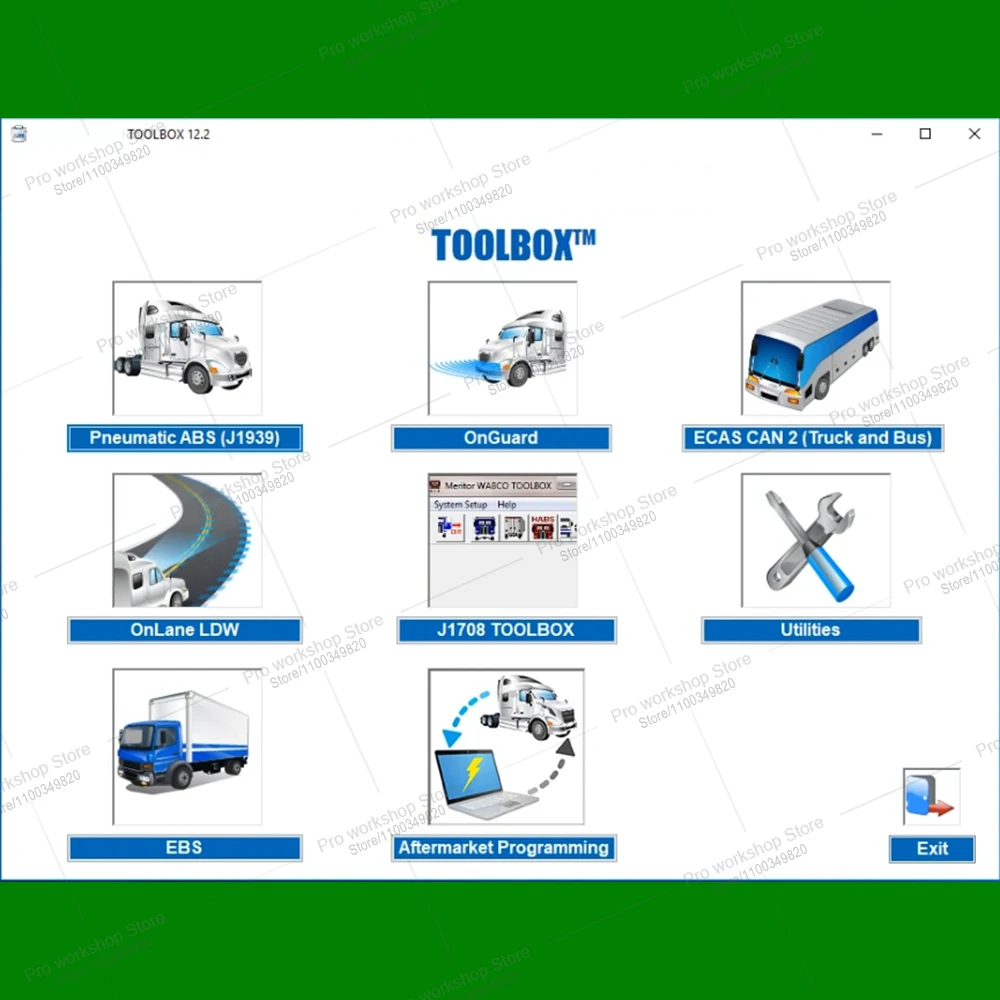 W TOOLBOX V12.2 Repair interface Diagnosis Software For Cars Bus Tractor Trailer Installation Guide Auto Data base