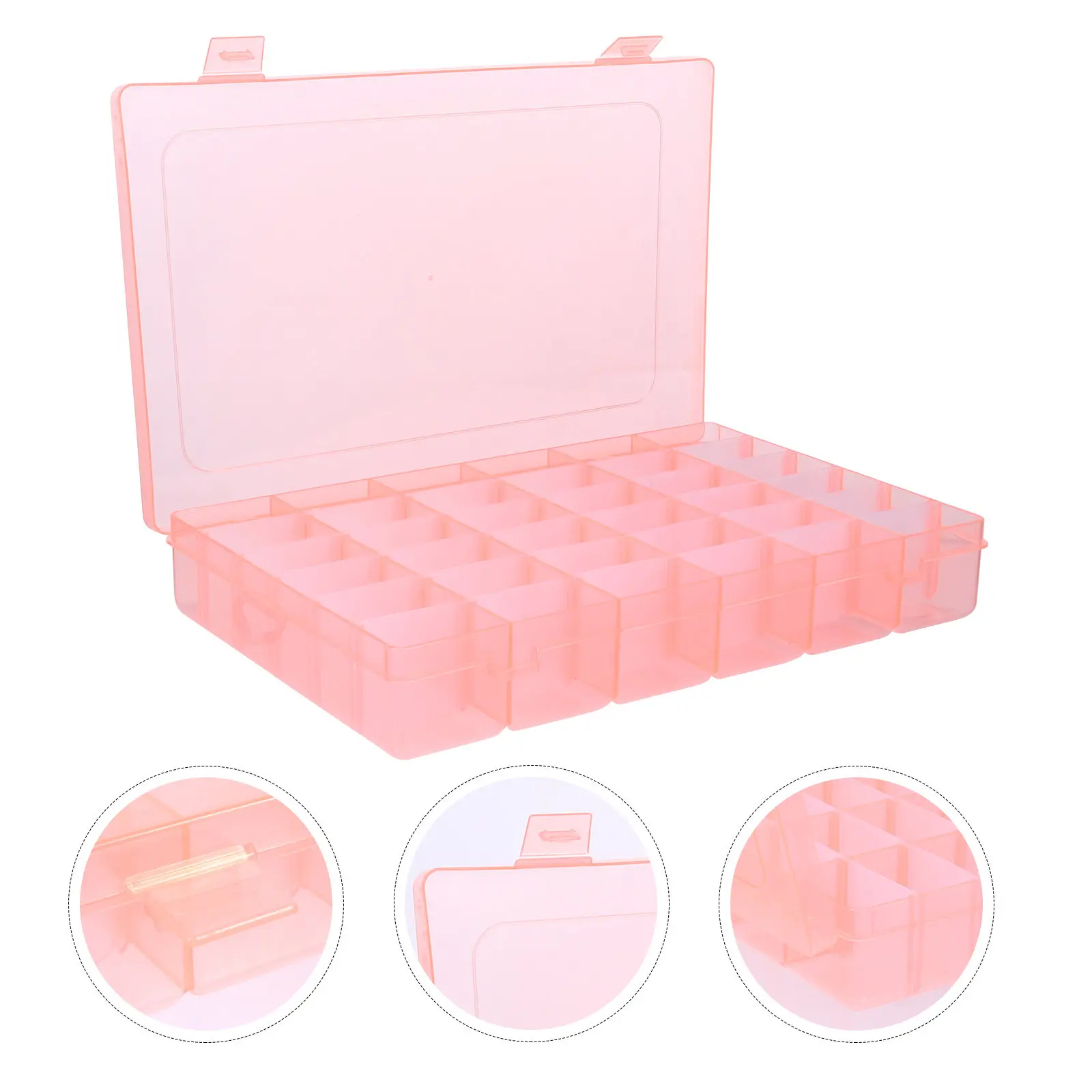 

Пластиковый контейнер для инструментов для маникюра, съемная корзина для хранения, лоток для накладных ногтей, прозрачный органайзер для салона и спальни