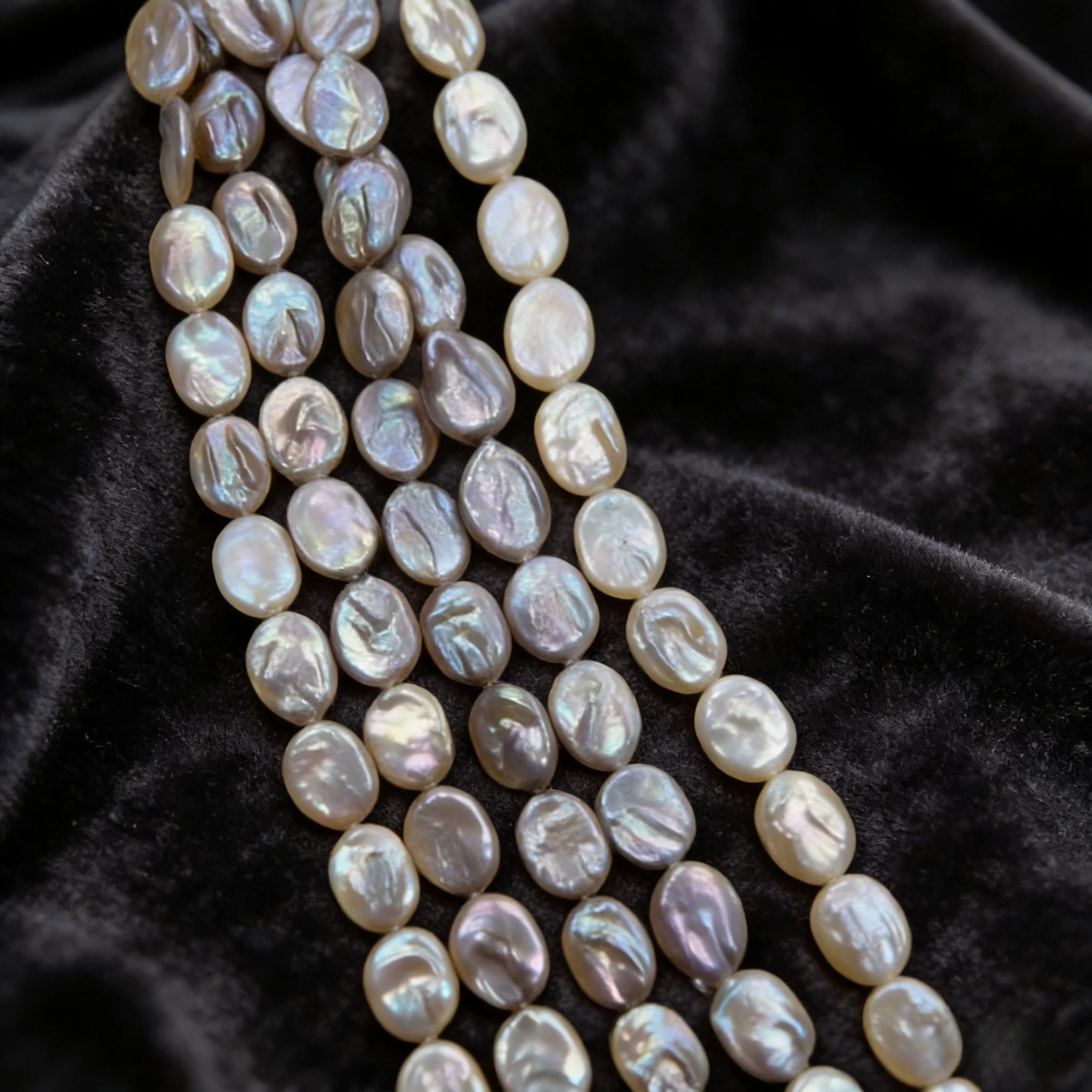 

11x14-12x15mm Natural Pearl Round Purple Orange Freshwater Necklace Semi-Finished Baroque DIY Materials Accessories Jewelry