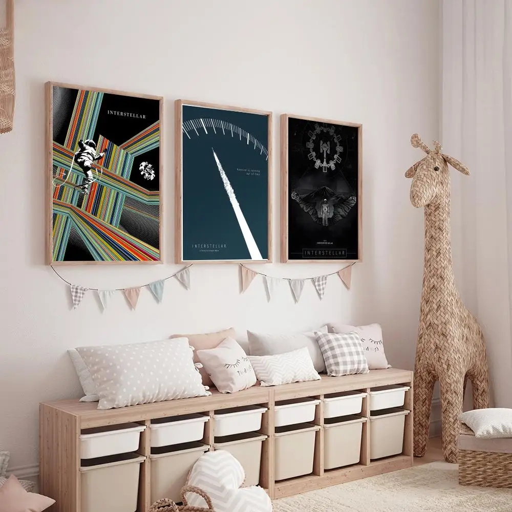 فيلم لزجة بين النجوم اللوحة الخط HD قماش المشارك غرفة المعيشة غرفة نوم بار الديكور الجمالي #3