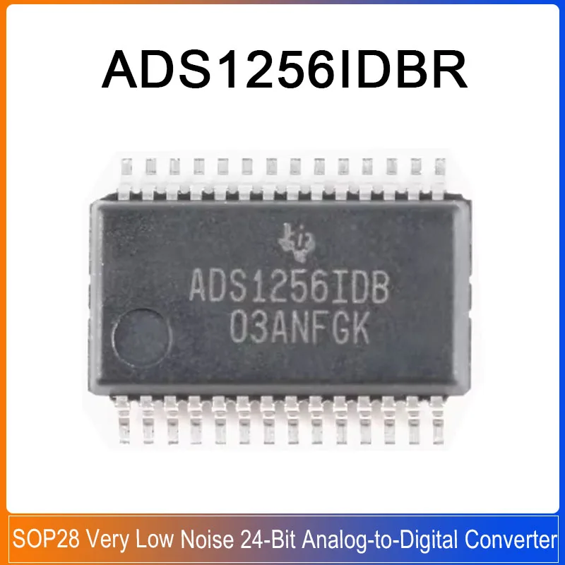 

5/1PCS ADS1256IDBR SSOP28 ADS1256IDBR ADS1256 ADS Very Low Noise 24-Bit Analog-to-Digital Converter Chip