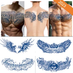 New Wholesale Juice Chest Stickers Tattoo Herbal Semi-permanent Back Tatoo Wings Tattoo Stickpaper