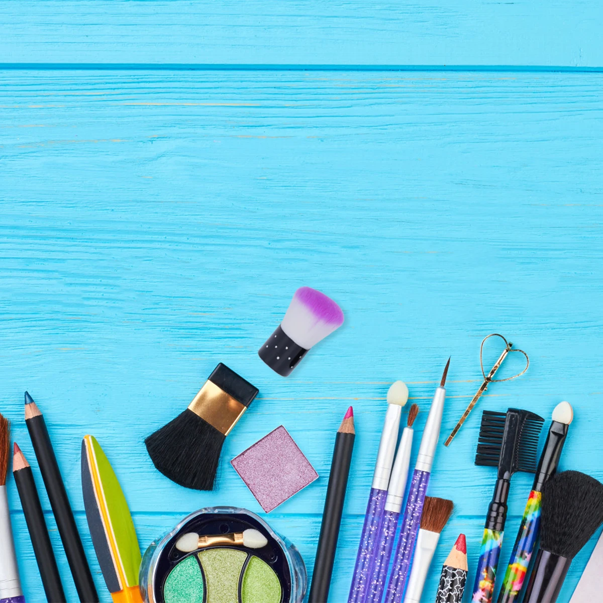 

3pcs Powder Brush Makeup Brush Set Soft Bristles High Quality Nail Art Tool Dust Cleaner For Salon Home Skin