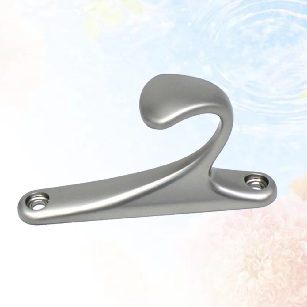 

Bathroom Alloy Hooks Home Clothes Hat Hook Punch Wall Mounted Single Hook Hotel Bathroom Accessories Stainless Steel Screws