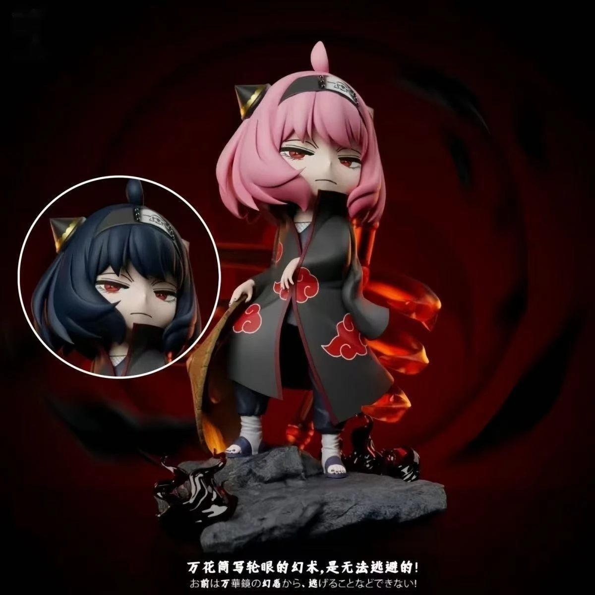 

18cm Anime Spy Family Cute Anya Forger Action Figure Double Headed Replaceable New Gk Model Doll Kids Toy Birthday Gift Ornament