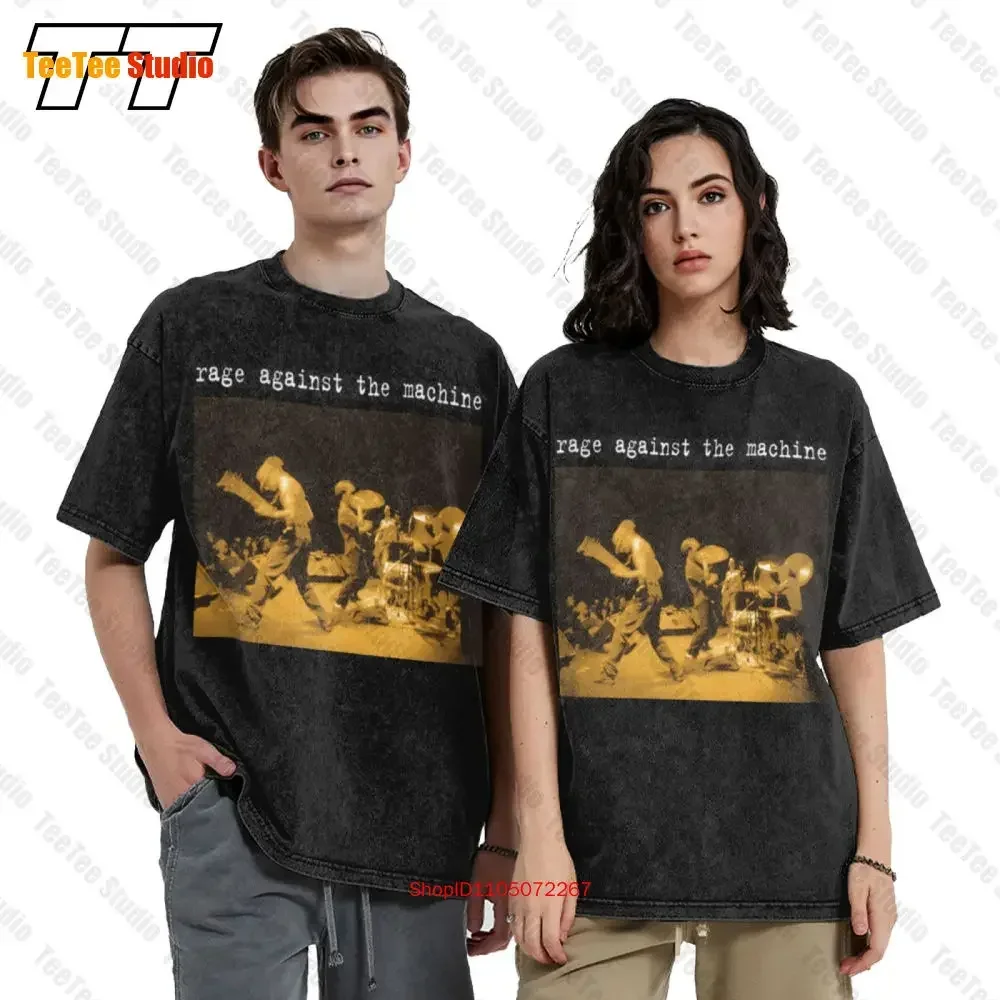 Rage Against The Machine Album Ratm 1992 Band Logo  Oversized T-Shirt ZM9W