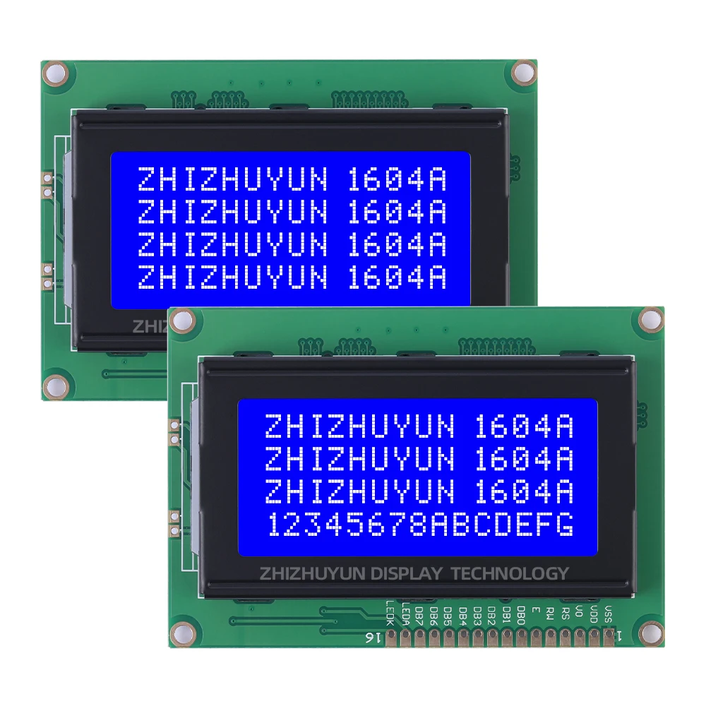 Imagem -05 - Módulo de Exposição do Lcd com Matriz de Ponto Tela de Personagem Filme Cinzento Personagens Pretos Fornecimento Estável de Mercadorias Lcm 3.3v 1604a